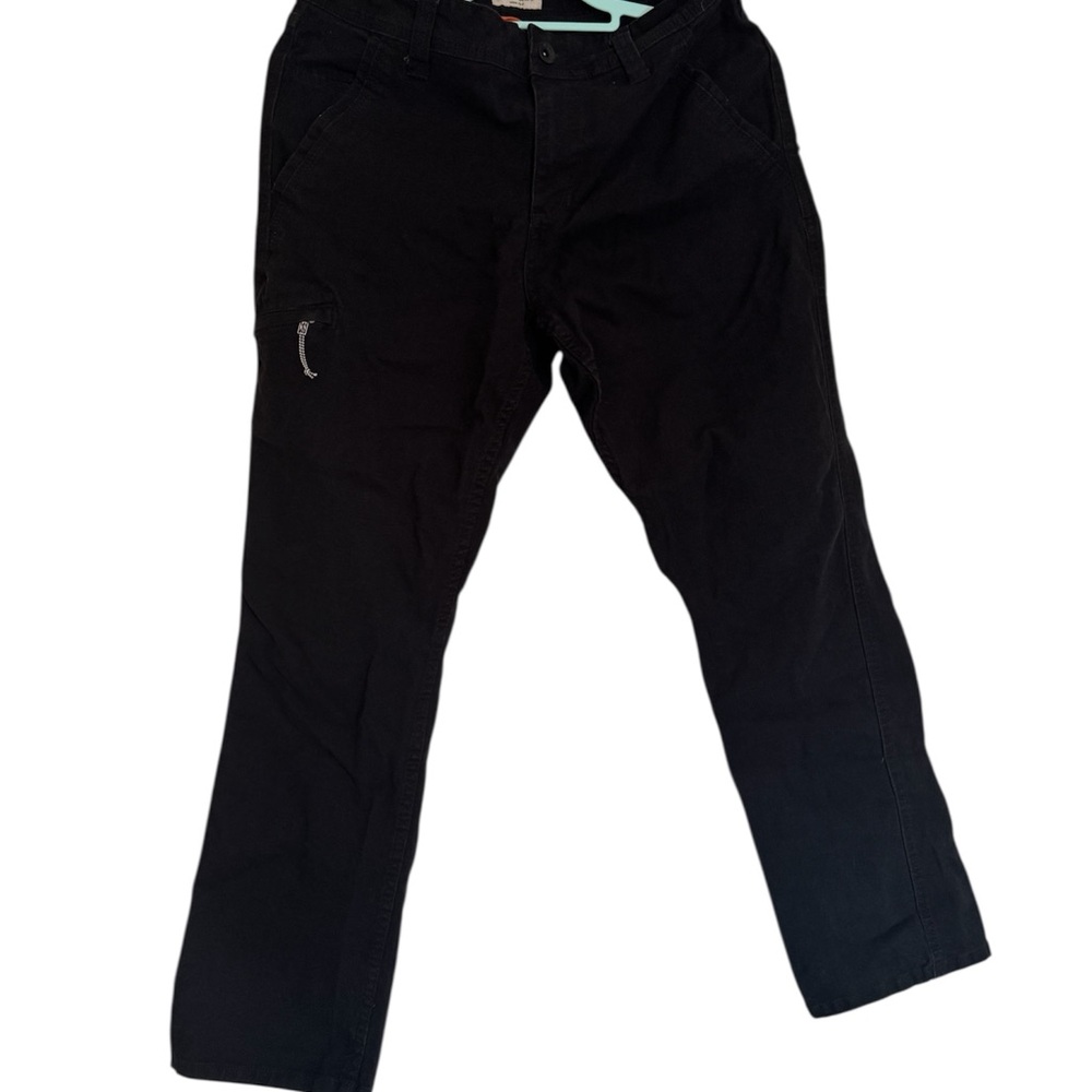 Vintage Black Cargo Pants with Straight Leg